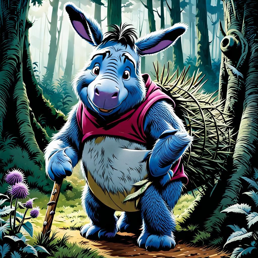 Eeyore: Gloomy Donkey in the Gloomy Forest