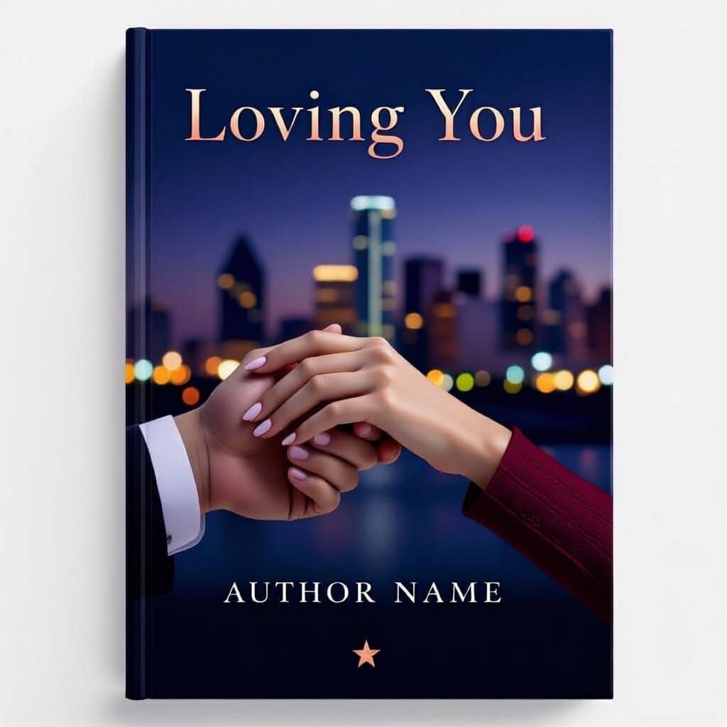 Elegant Billionaire Romance Book Cover with Intertwined Hand...