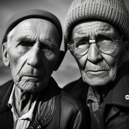 Soulful Portrait of an Elderly Queer Couple