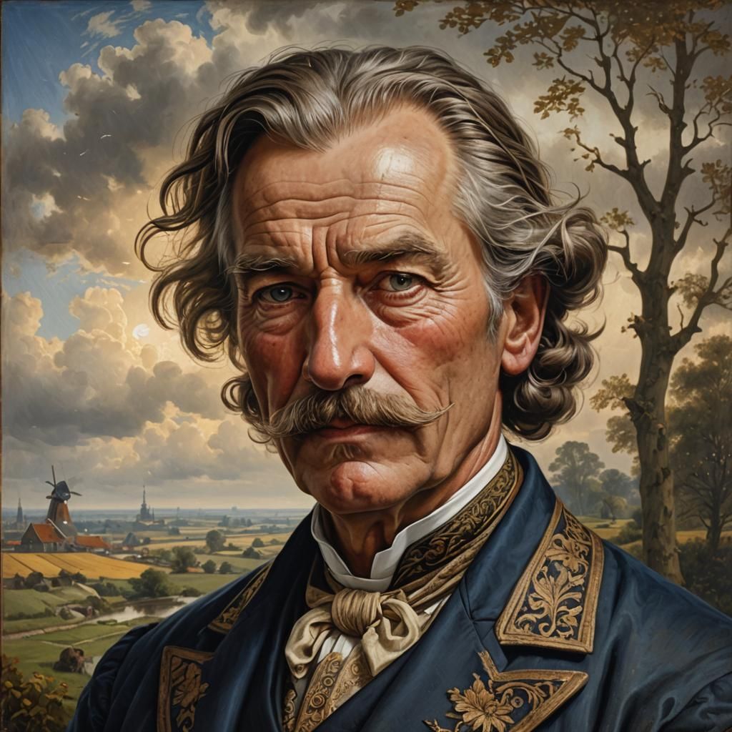 Dutch Golden Age Portrait of a Man in Traditional Clothing