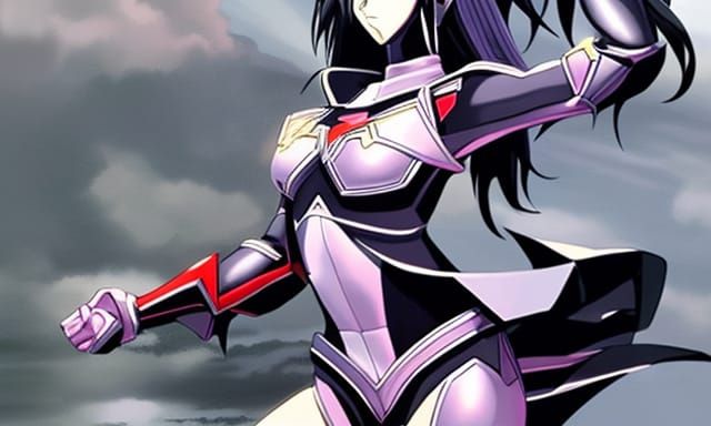 Anastasia Leonova in Sci-Fi Battlesuit, Digital Art