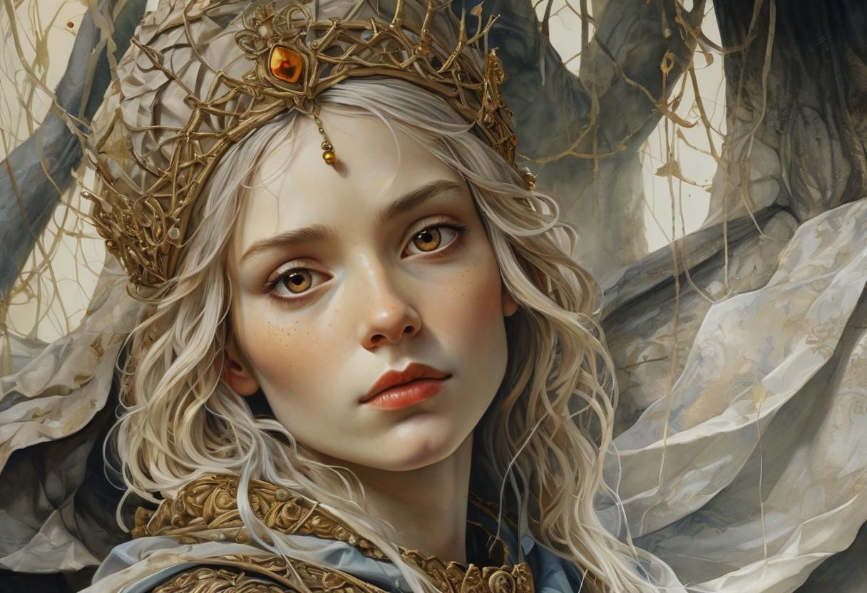 Regal Puppet in a Mystical Fantasy Illustration