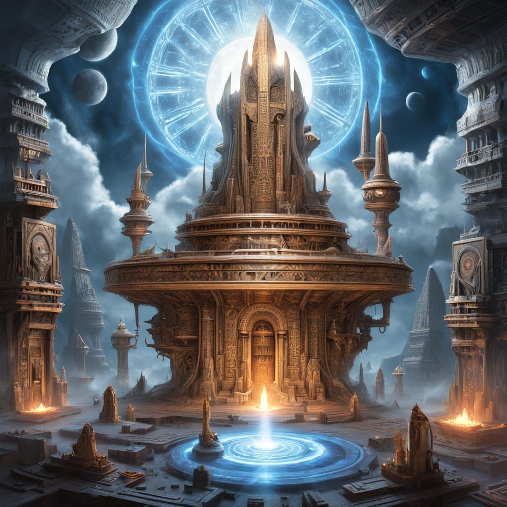 A colossal ancient temple