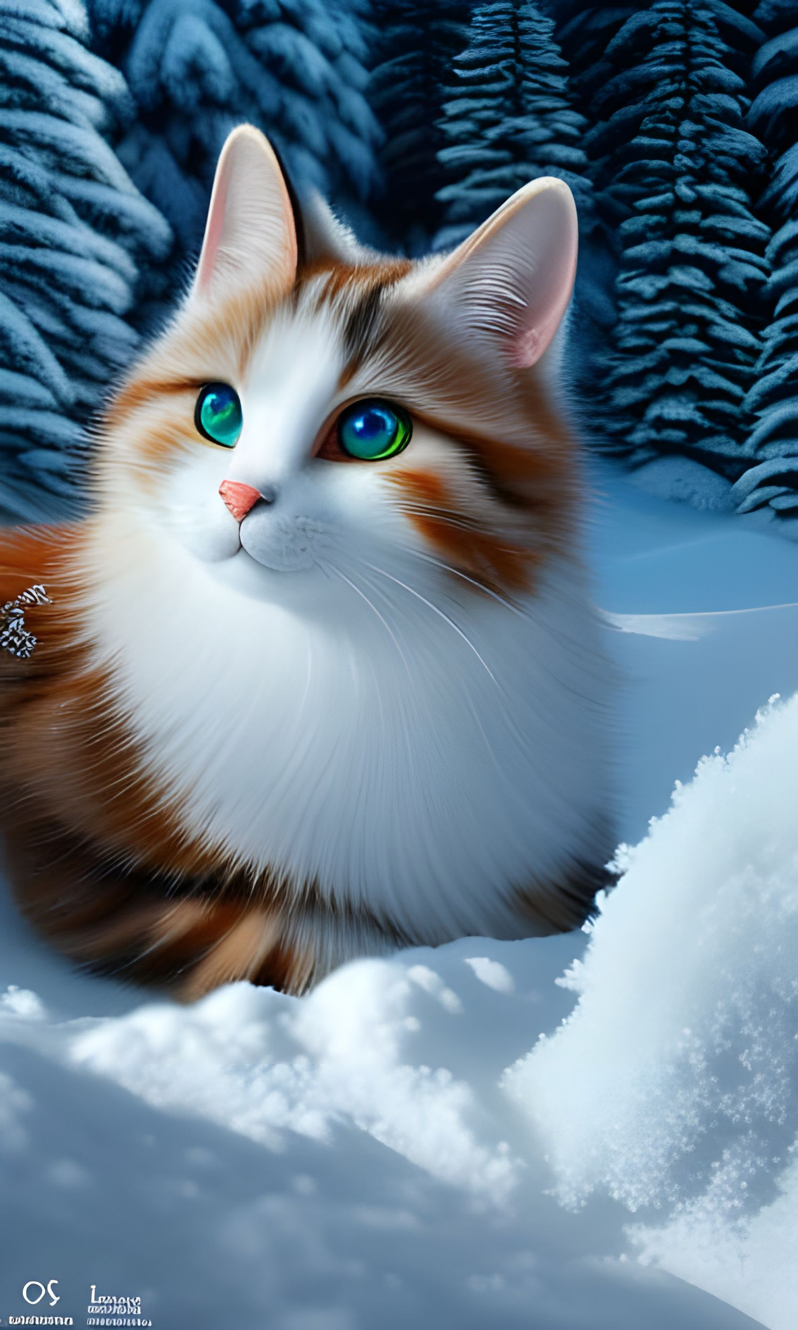 Kitty In The Snow