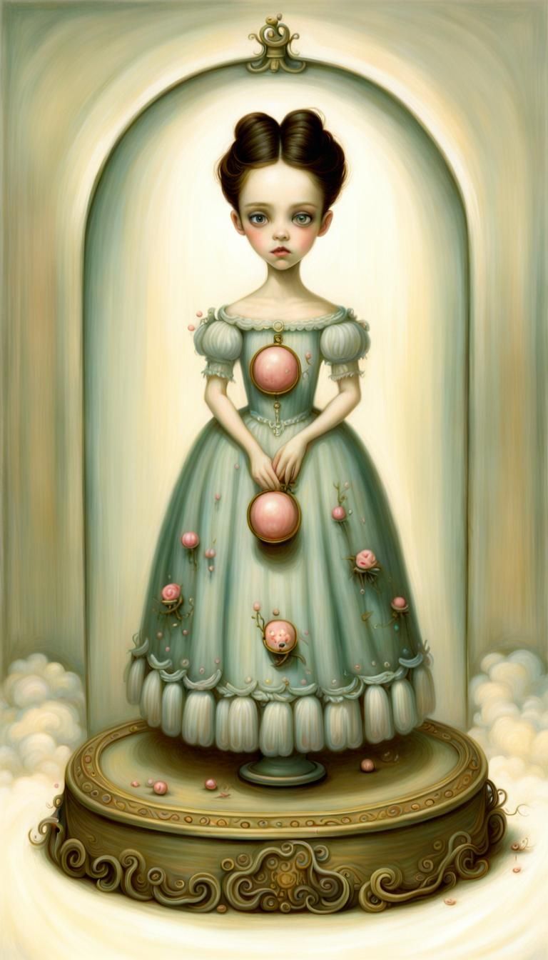 Enchanted Scene in Mark Ryden Style