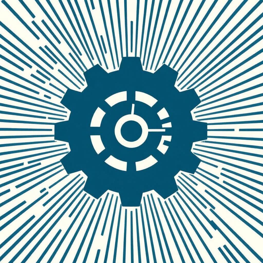 Modern Font Design with Digital Symbol in Swiss Style