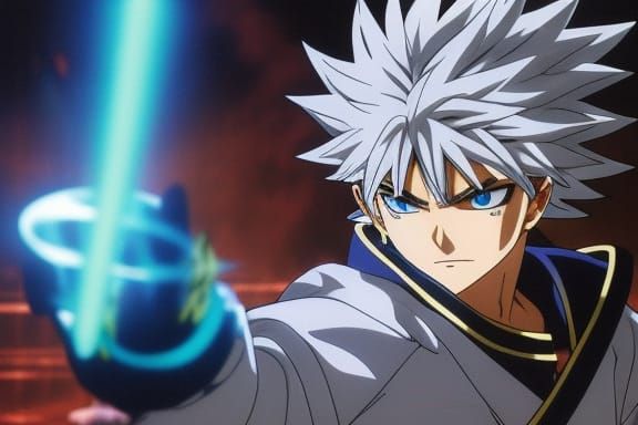 Electric Ninja Warrior in Anime Style