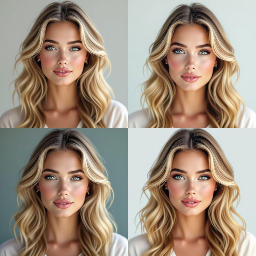 Pencil Sketch of a Beautiful Woman with Blue-Green Eyes