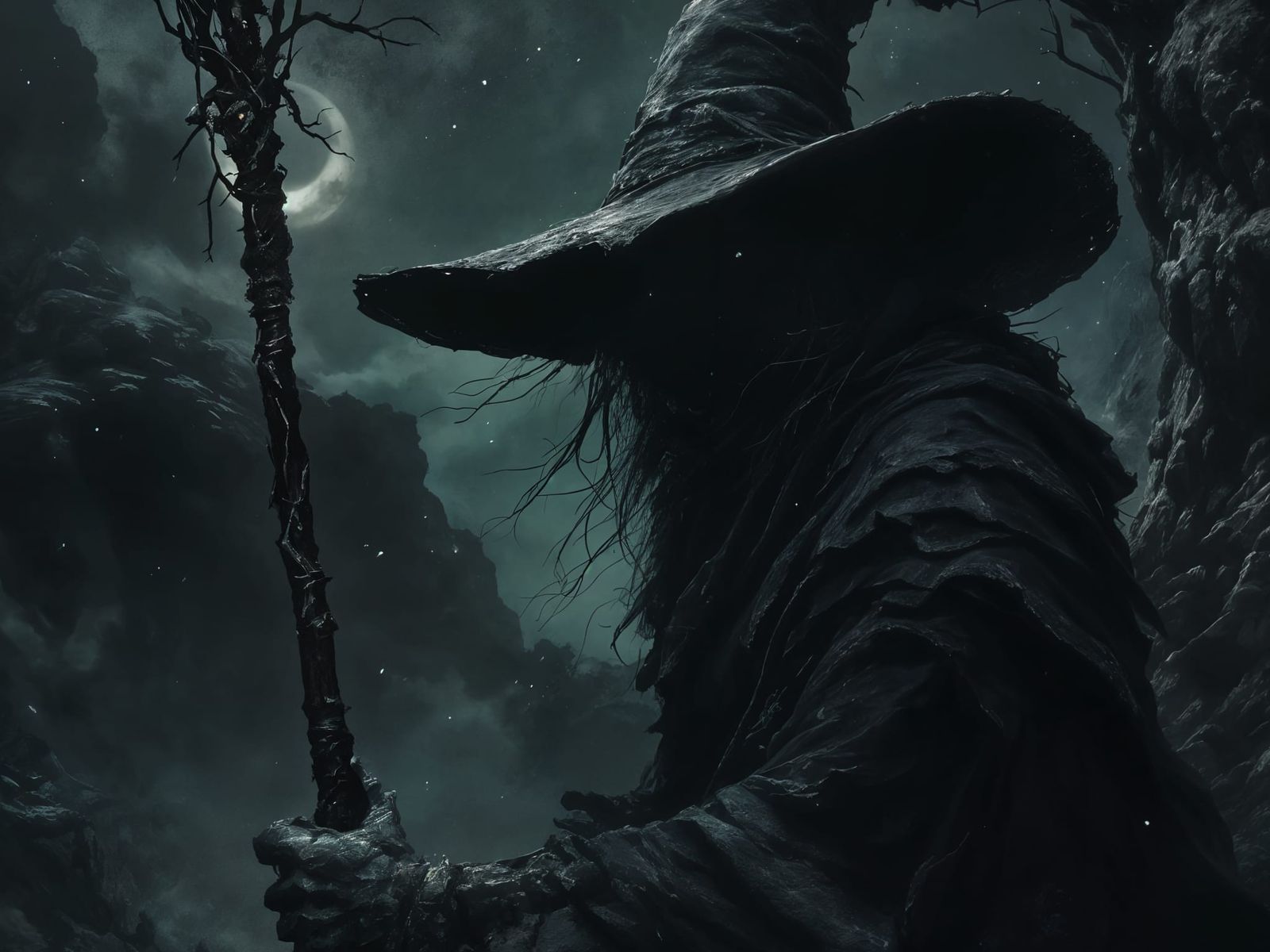 Epic Wizard in Mysterious Twilight