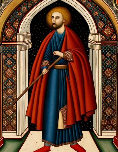 Judas as Qajar Art Portrait