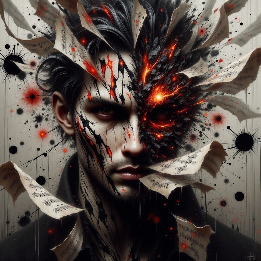 Ethereal Virtuoso Lost in Musical Bliss