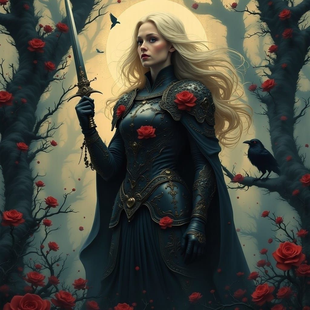 Rose Knight in Enchanted Forest