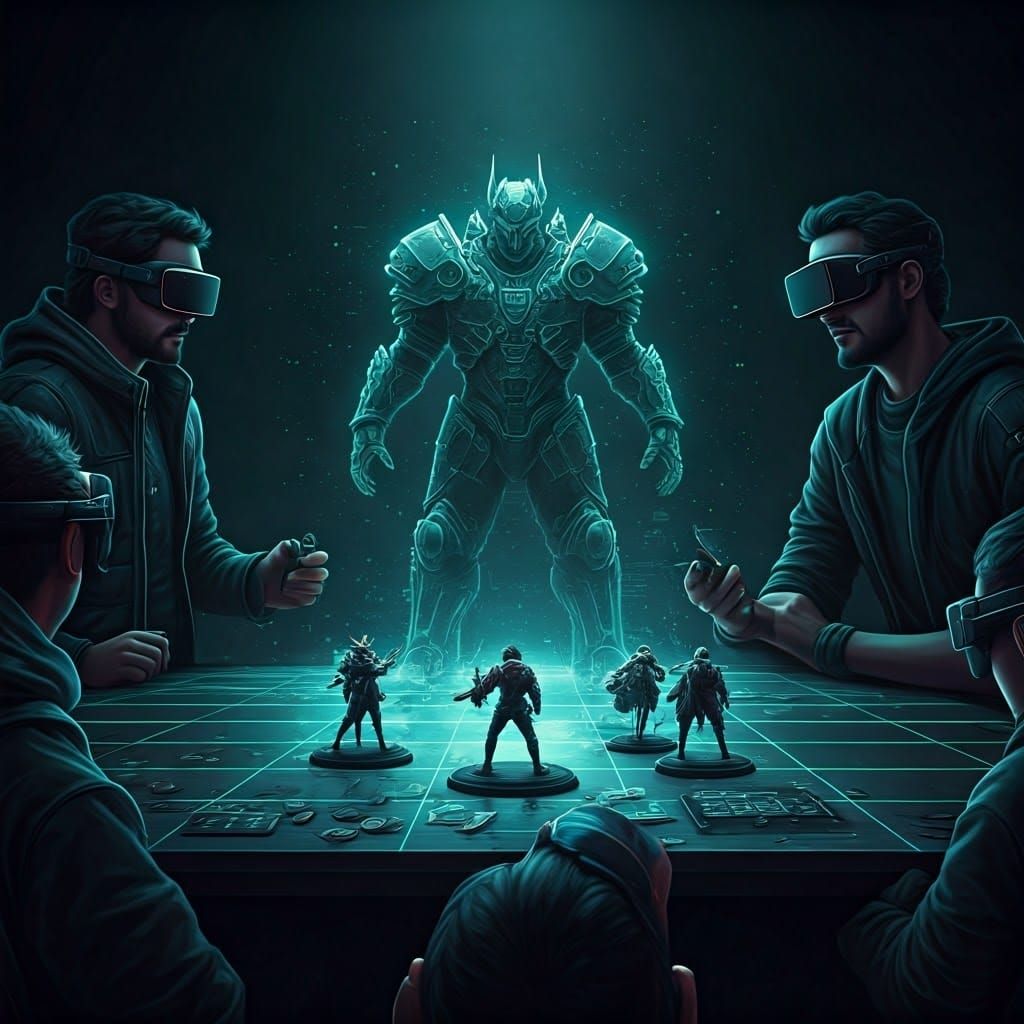 Cyberpunk VR Tabletop Gaming Session