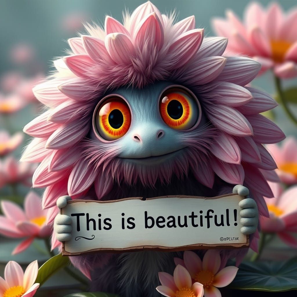 Glowing Florapet Displays Vibrant Significance