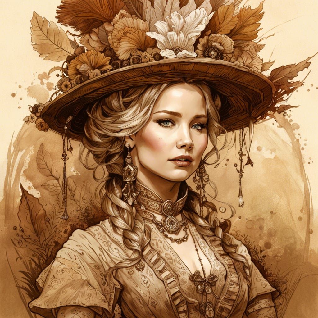 Jennifer Lawrence in 18th Century Dress