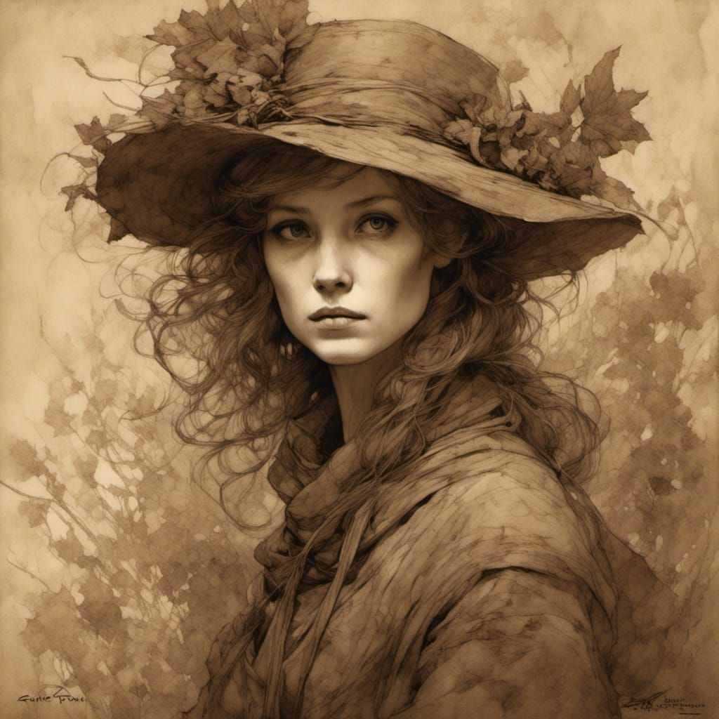 Expressive Portrait in Sepia Tones