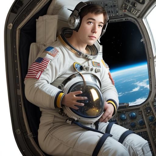 Astronaut Pilot Illustration