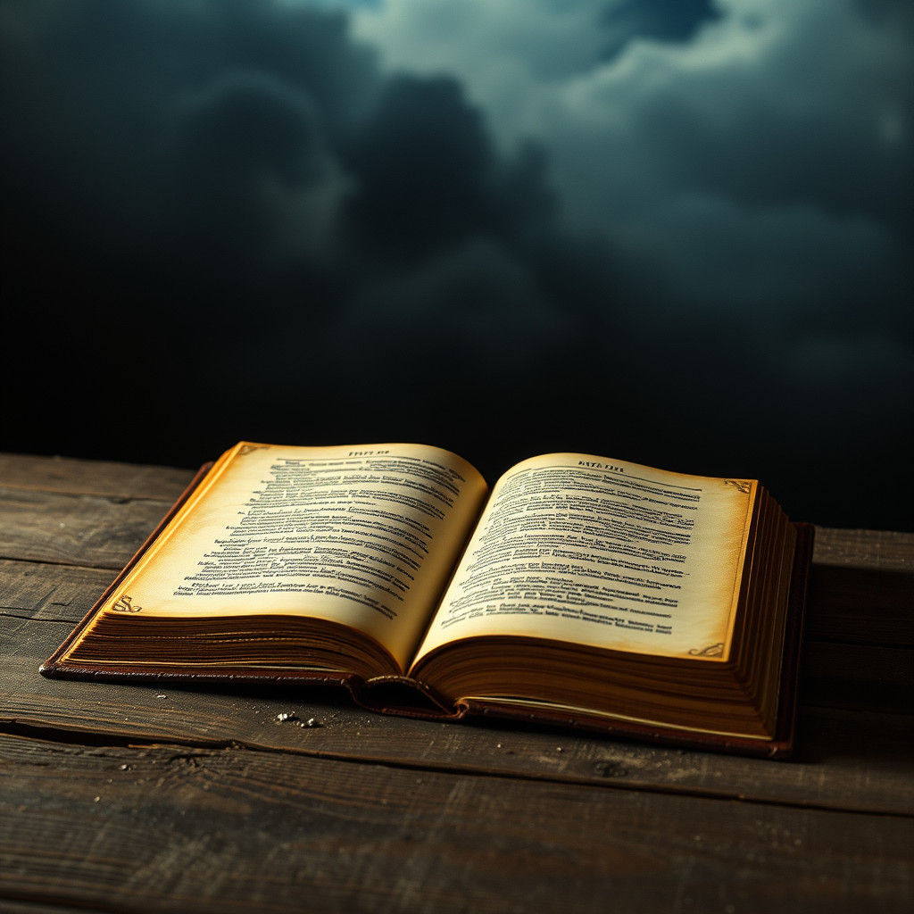 Ancient Tome Reveals Sacred Text in Cinematic Style