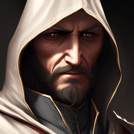 John Wick Assassin's Creed Portrait in Digital Art Style