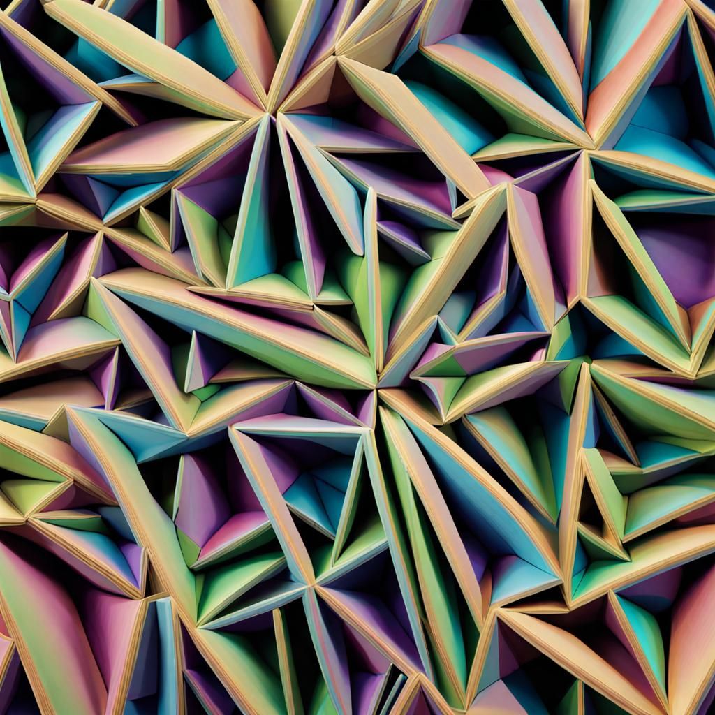 Abstract 4D Cubism Inspired by Picasso