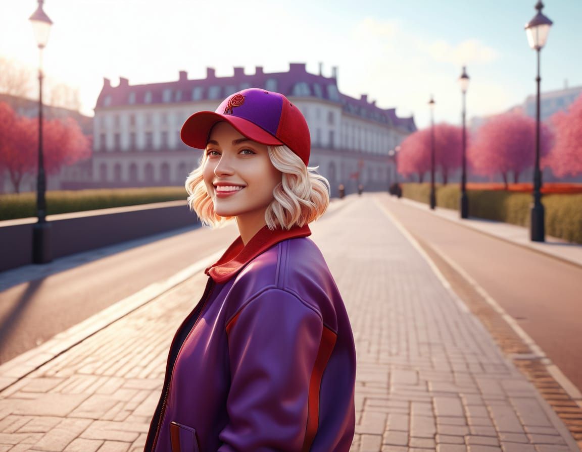 Stunning Art Nouveau Portrait in Vibrant Colors