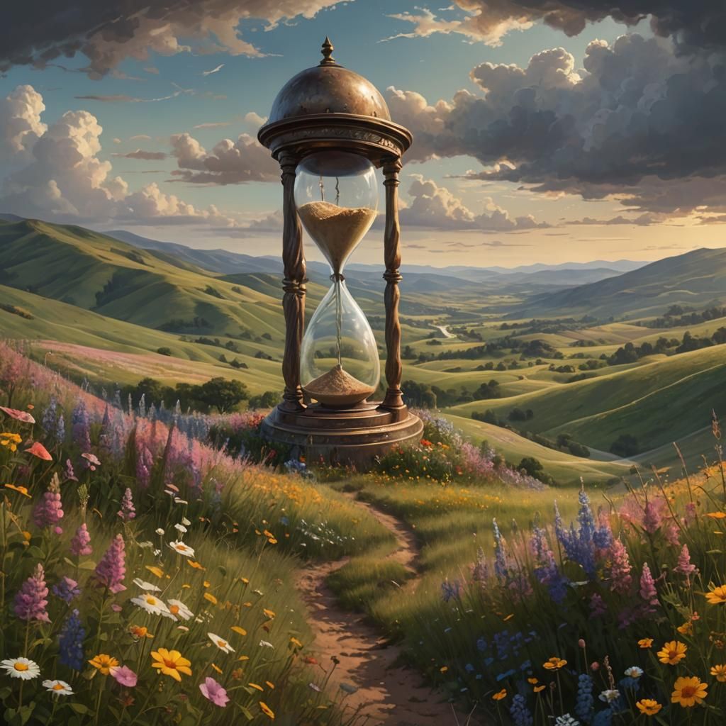 Hourglass Landscape: Impressionistic Seasons in Eternal Cycl...