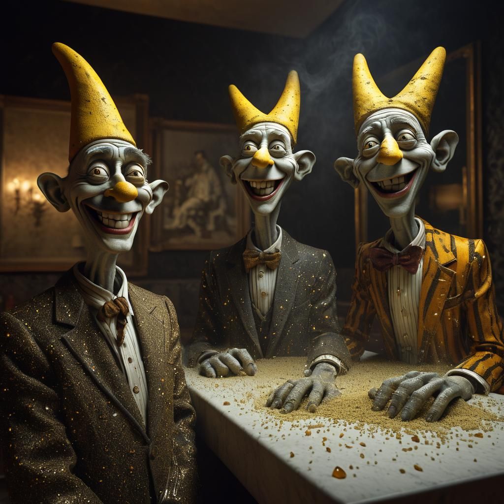 Extravagant Alien Party: Photorealistic Bizarre Dreamscape