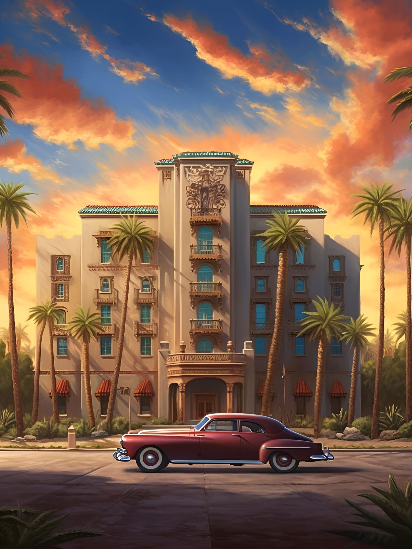 "Welcome to the Hotel California" - A Midjourney Creation