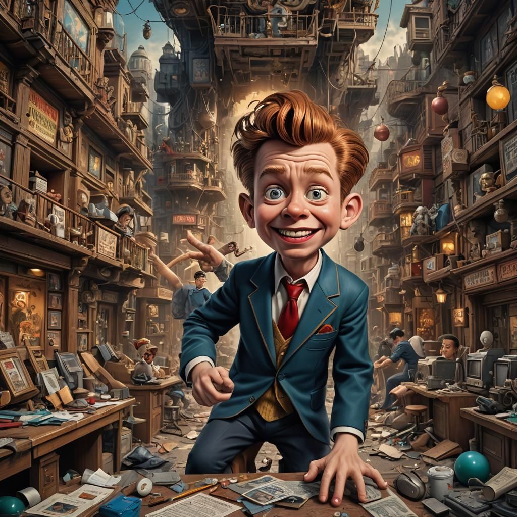 Alfred E. Neuman Detailed Matte Painting