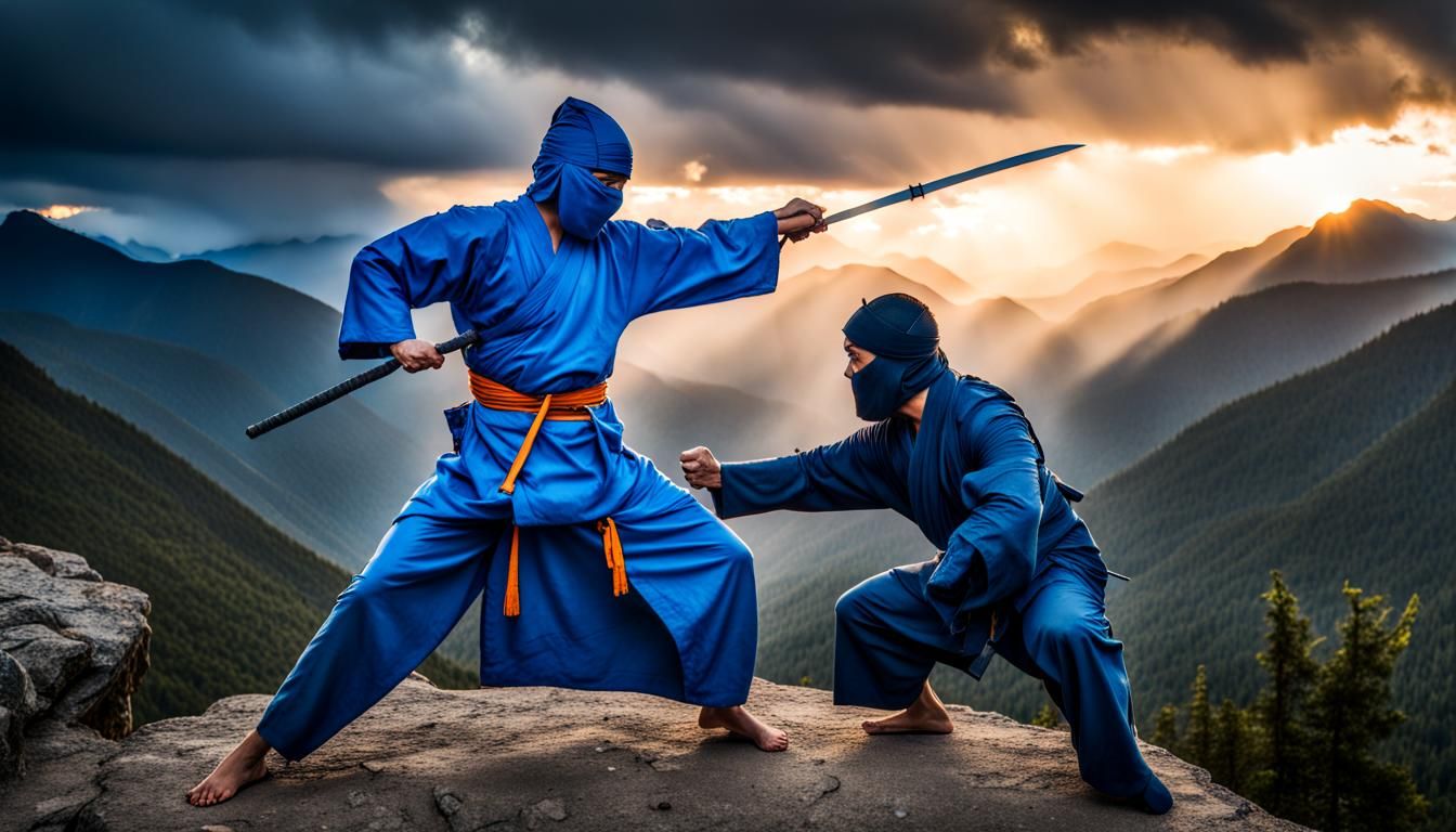 Ninja vs Monk in a Tibetan Sunset Storm
