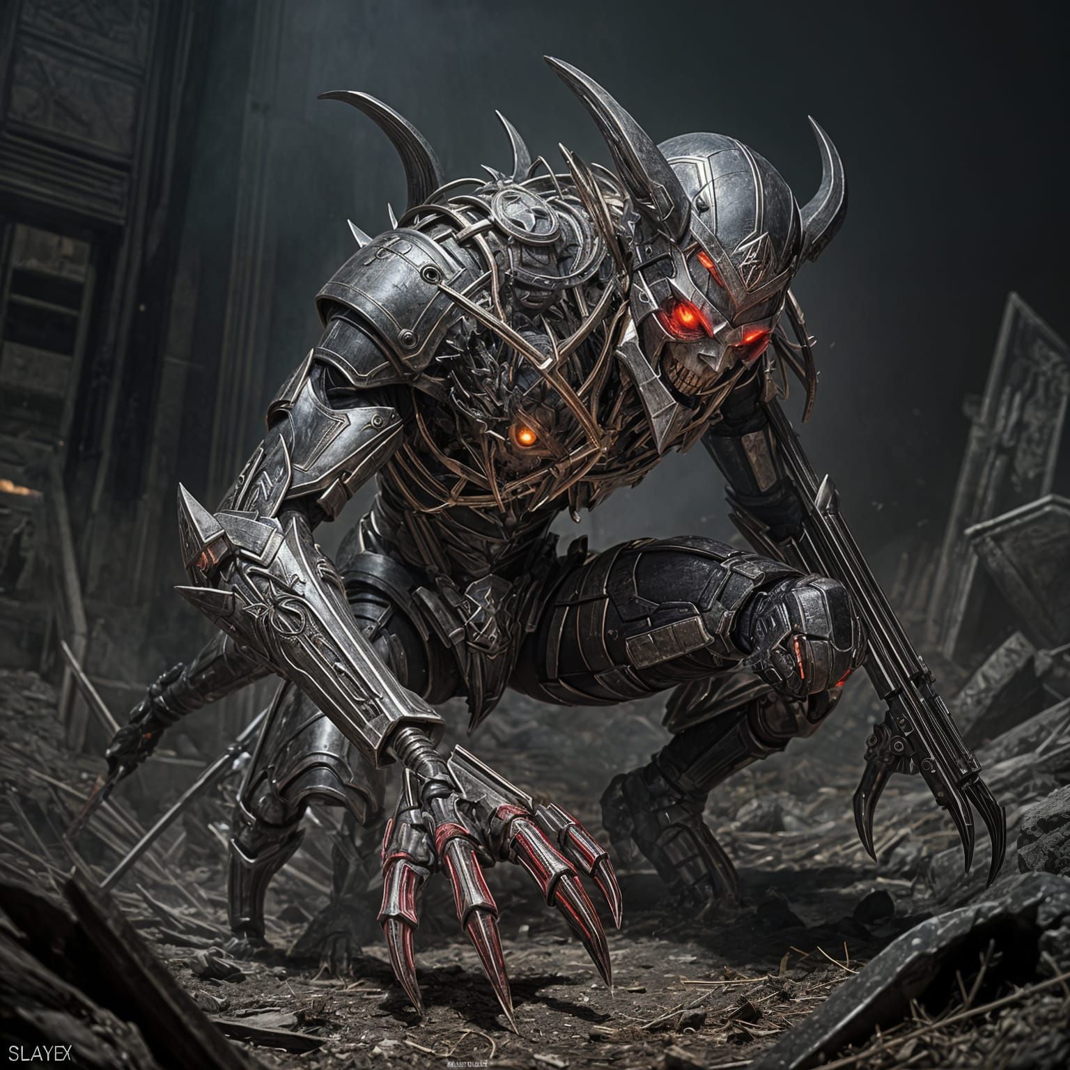 AI Generated Image of SlayveAxis Slaughtering