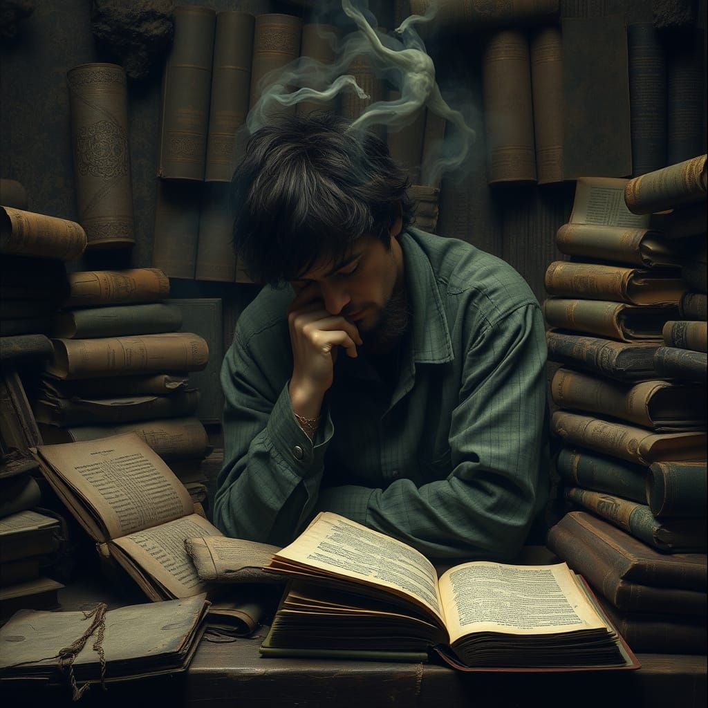 Pondering Worthlessness in Beksiński-Giger Style