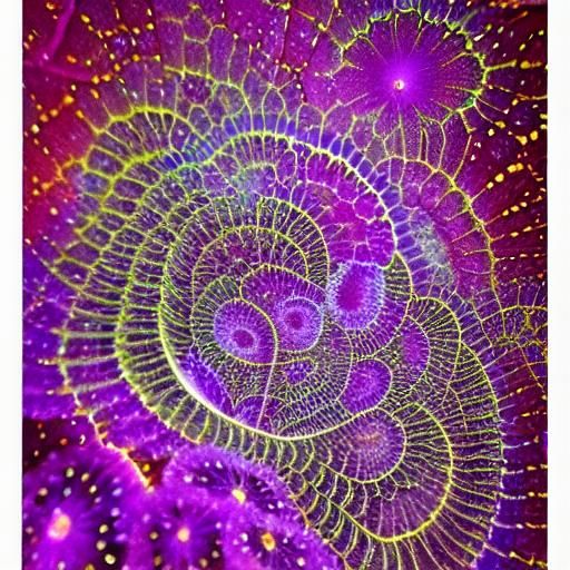 Intricate Mandelbrot Fractal Art in Watercolor Style