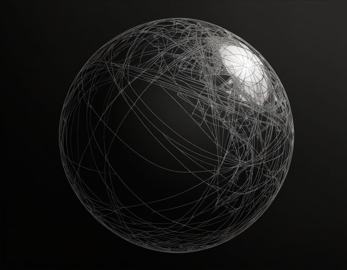 Realistic Sphere Drawing in Professional Sketch Style