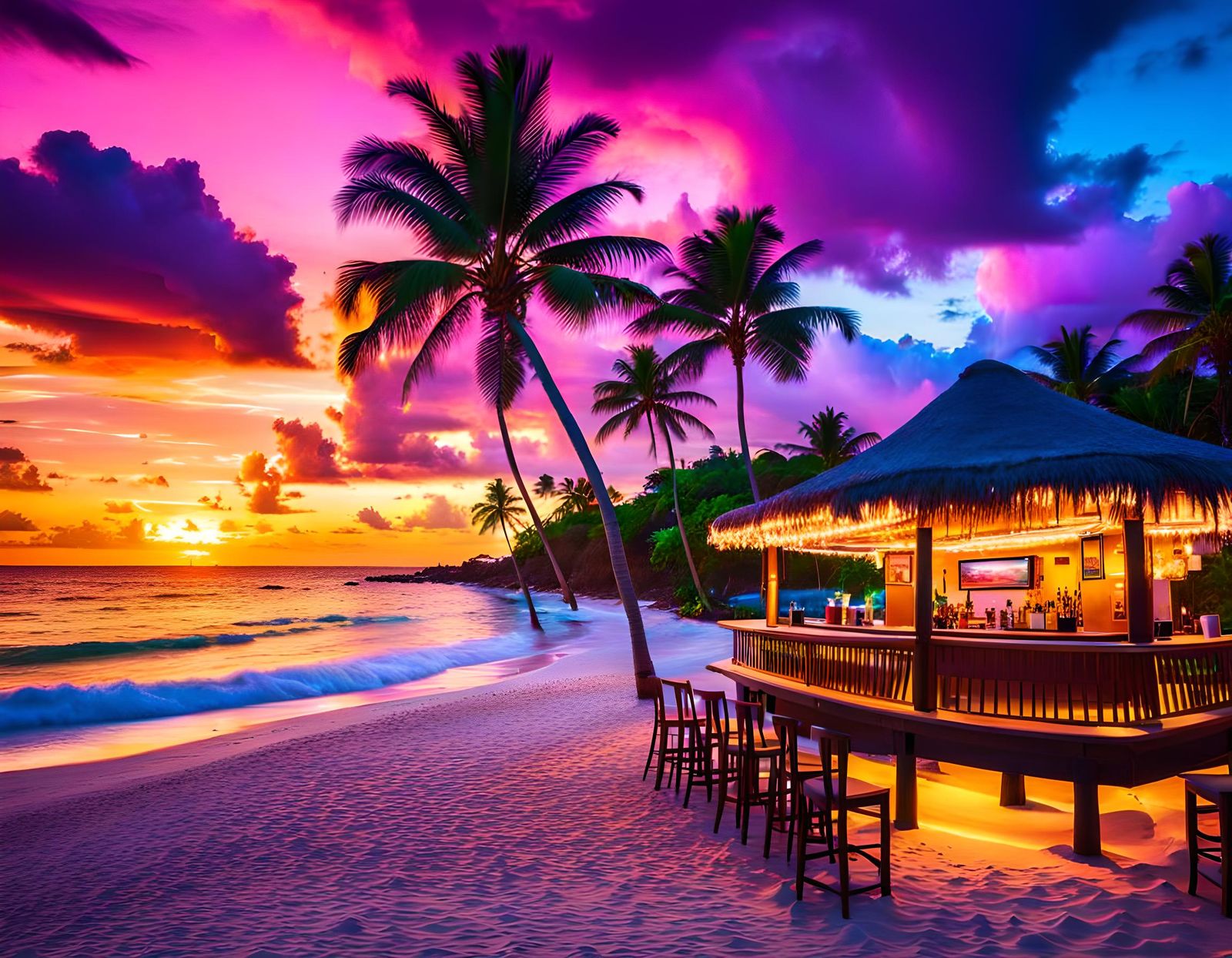 Sunset at the Beach Bar 💫