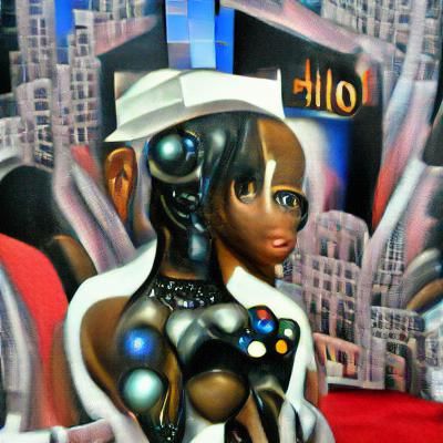 Futuristic Harlem Renaissance AI Doll