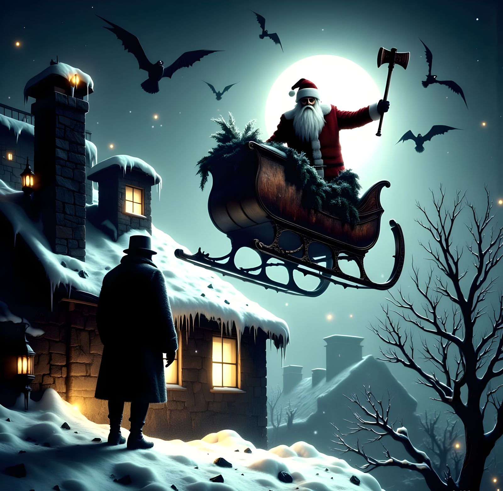 Macabre Santa's Bloody Sleigh