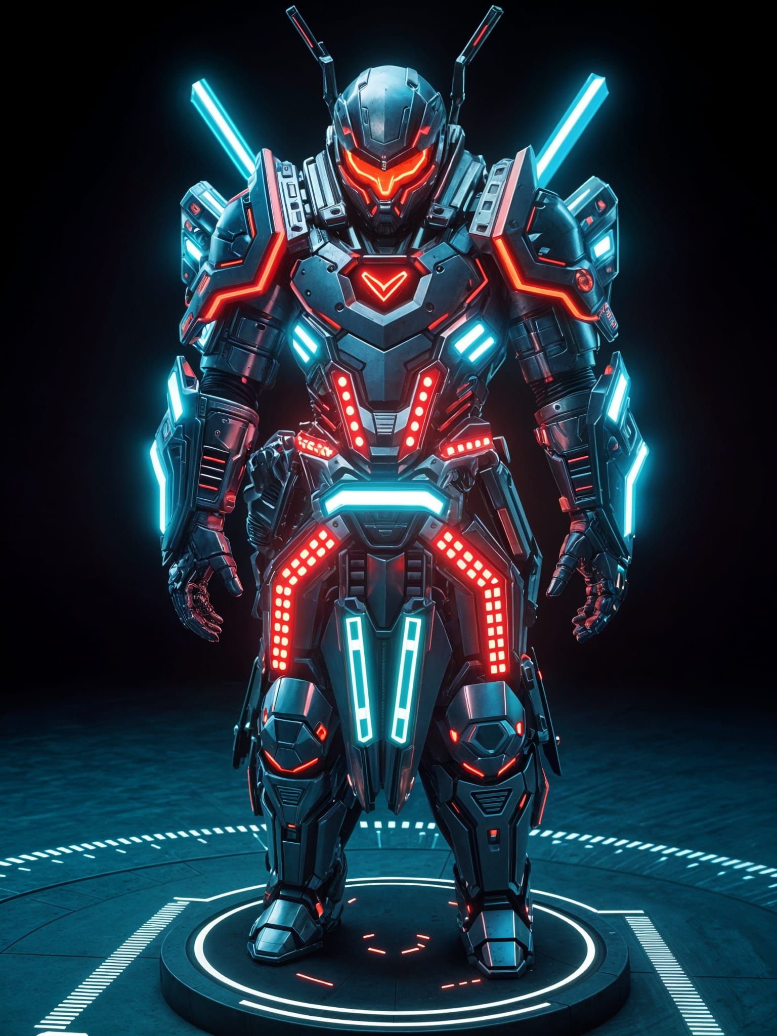Ultra-Detailed Cyberpunk Armor 3D Model in UE5