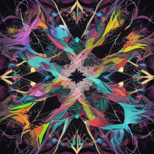 Chaos and Calm: Abstract Papercraft Dreamscape