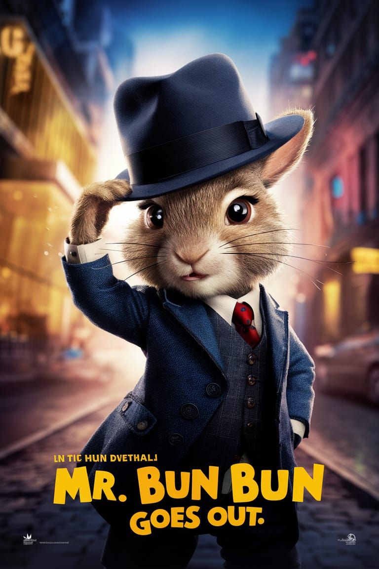 Mr. Bun Bun's Daring Adventure: Movie Poster