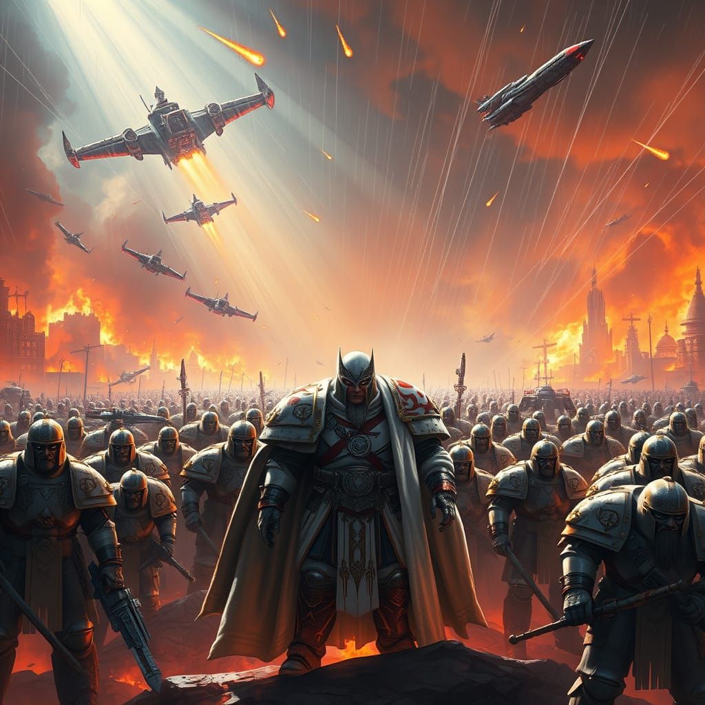 Warhammer Warriors in Heavy Armor, a Tribute to the Emperor