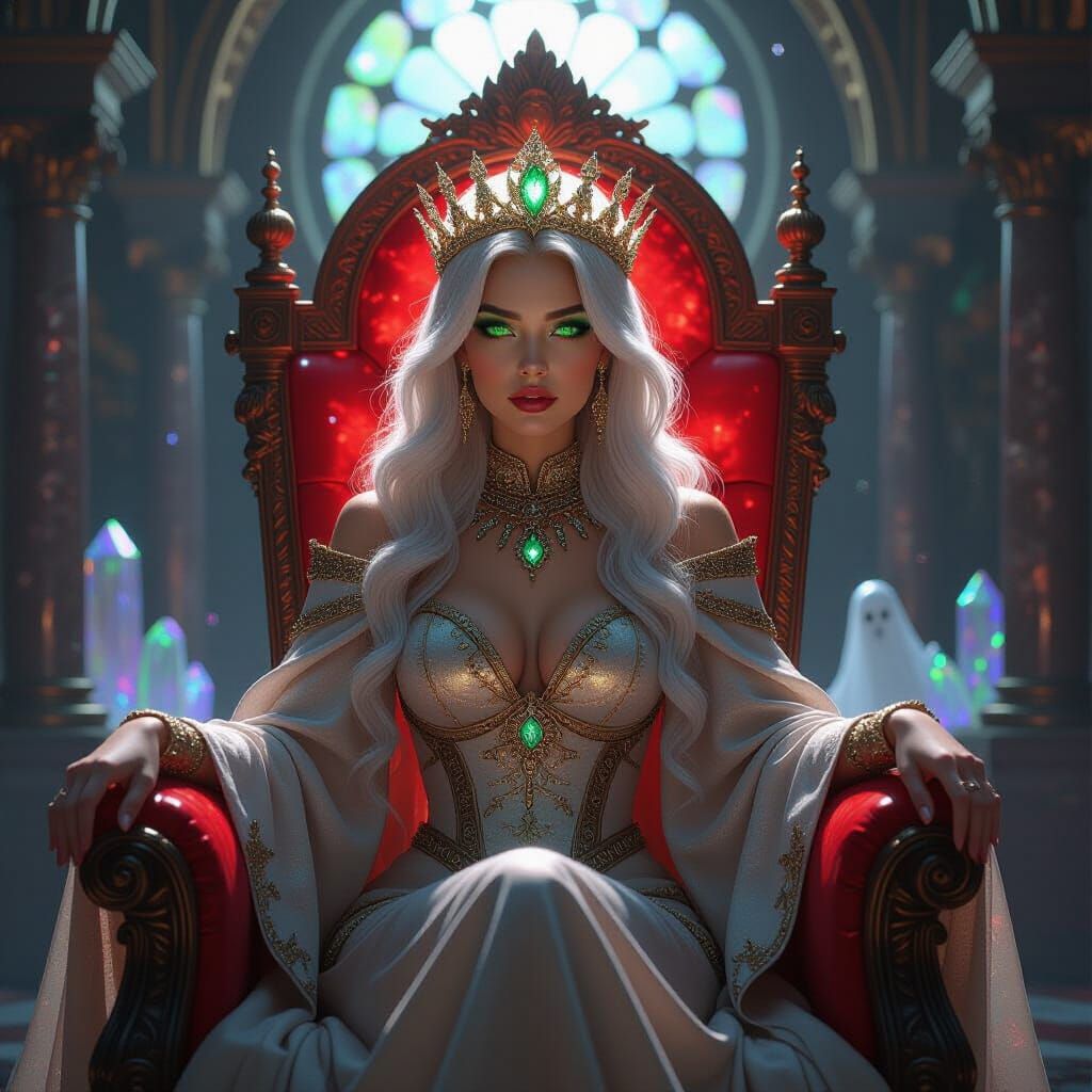 Martian Empress Portrait in Renaissance Style