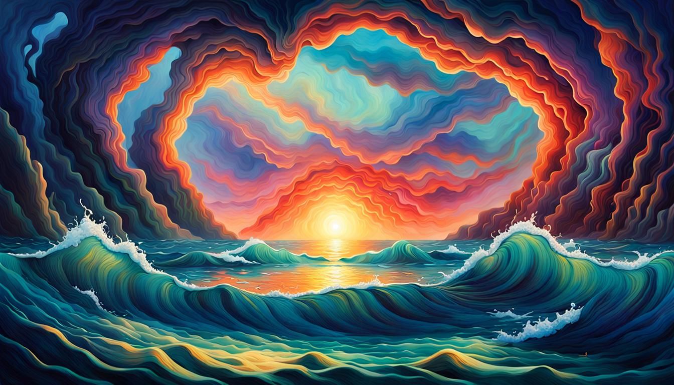 Magical Loophole: A Surreal Portal in Twilight Sea