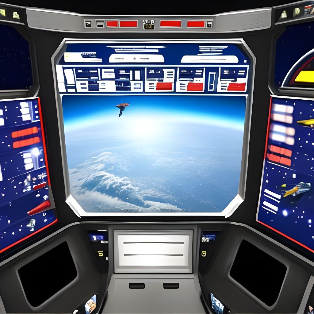 Galaxy View from Space Command Panel