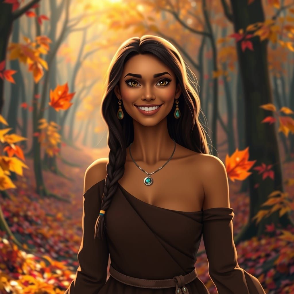 Pocahontas in Autumn Wonderland