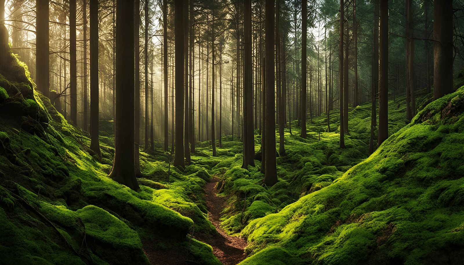 Enchanted Secret Forest Landscape