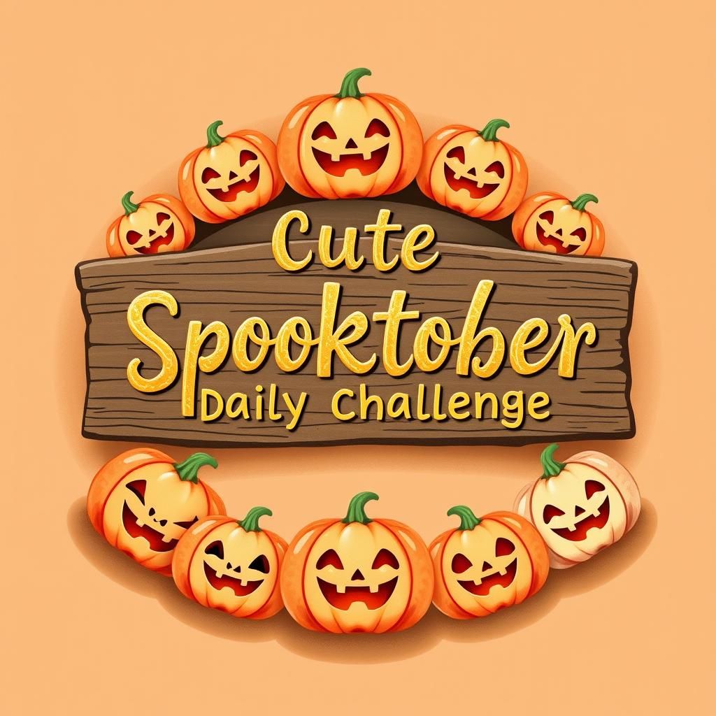 Pastel Jack-O-Lanterns in Stylized Floral Art