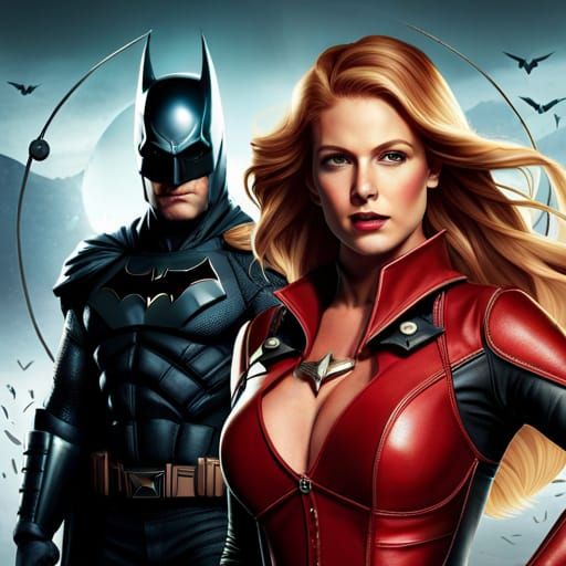 Fantasy Archer Beside Caped Hero in Digital Art