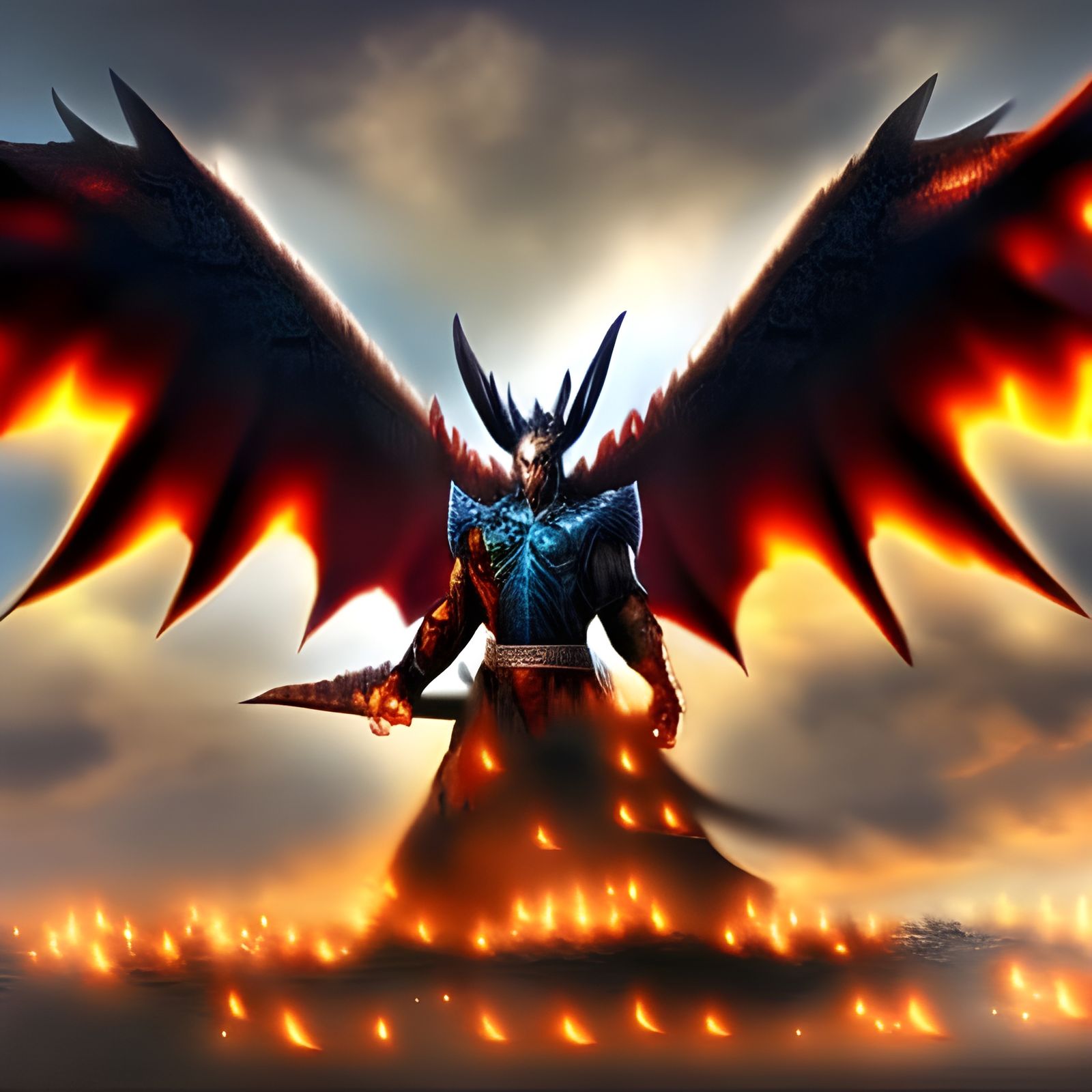 Patriotic Dragon Graffiti Art in 3D