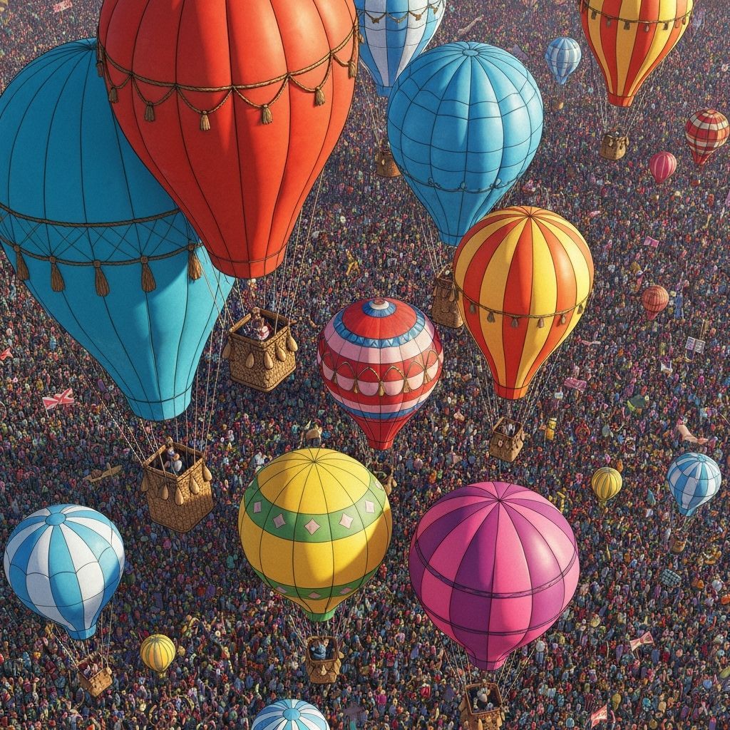 Character Hot Air Balloons Take Flight in HDR